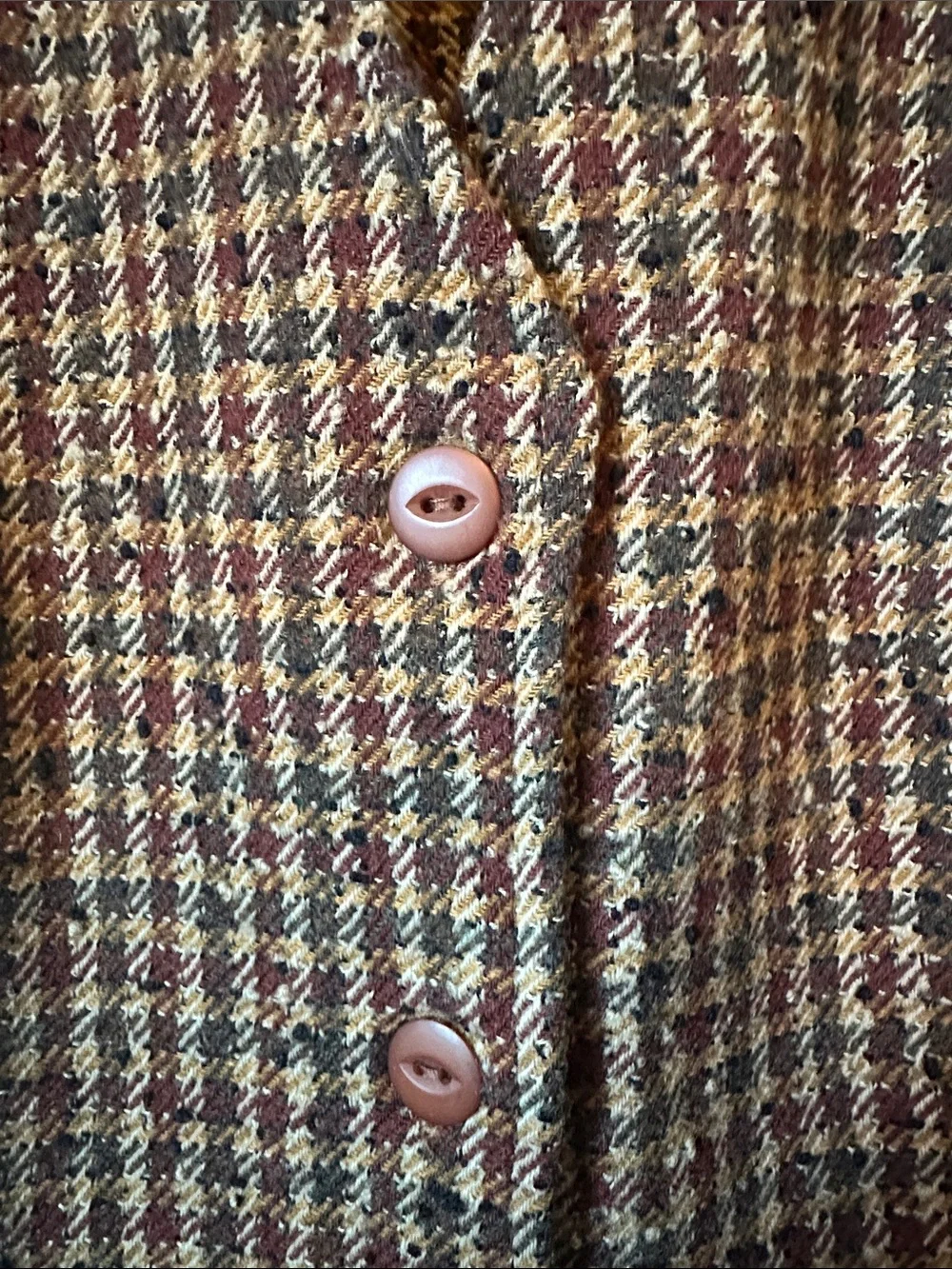Pendleton Vintage Houndstooth Wool Midi Dress Size 8 Autumn Wedding Office Wear - Picture 7 of 15